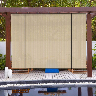 ระเบียงกระจกบังลมบังแดดสี่เหลี่ยมผืนผ้า Canopy Desert Sand UV Resistant