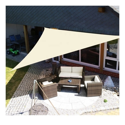 320 แกรม Outdoor Triangle Shade Sail Canopy Cover สำหรับ Deck Garden Patio