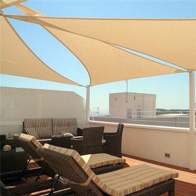 Yard Wind Polyethylene HDPE Shade Sail ผ้า 180gsm ม่านบังแดดกลางแจ้ง