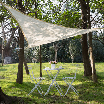 HDPE UV Sail Shade มุมขวาสามเหลี่ยม Tarp Awning สำหรับ Decks Patio